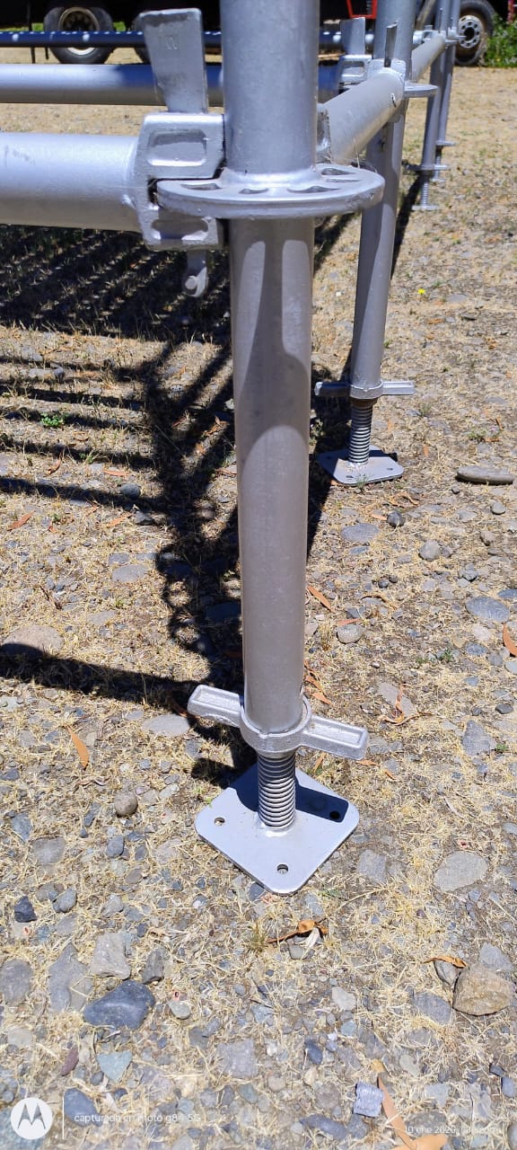 Pata niveladora para andamio metálico