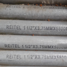 Detalle cañería galvanizada